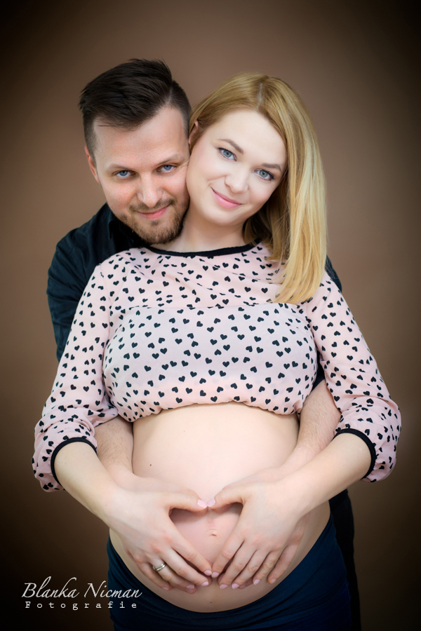 Fotografia ciążowa z tatą Blanka Nicman